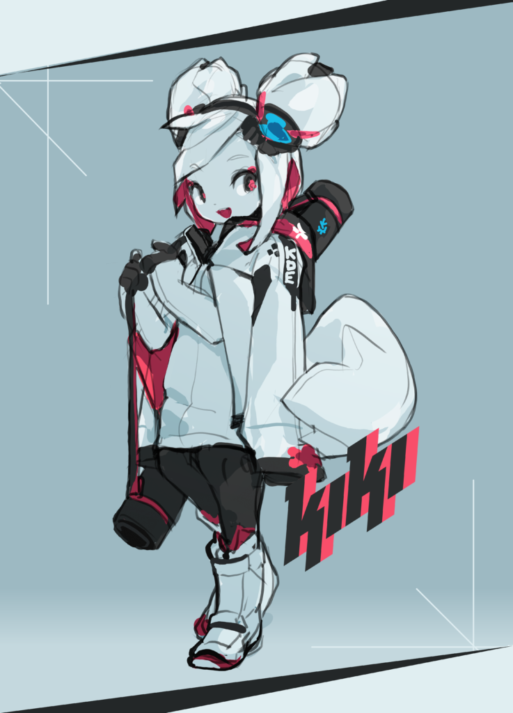 Kiki the Krita mascot