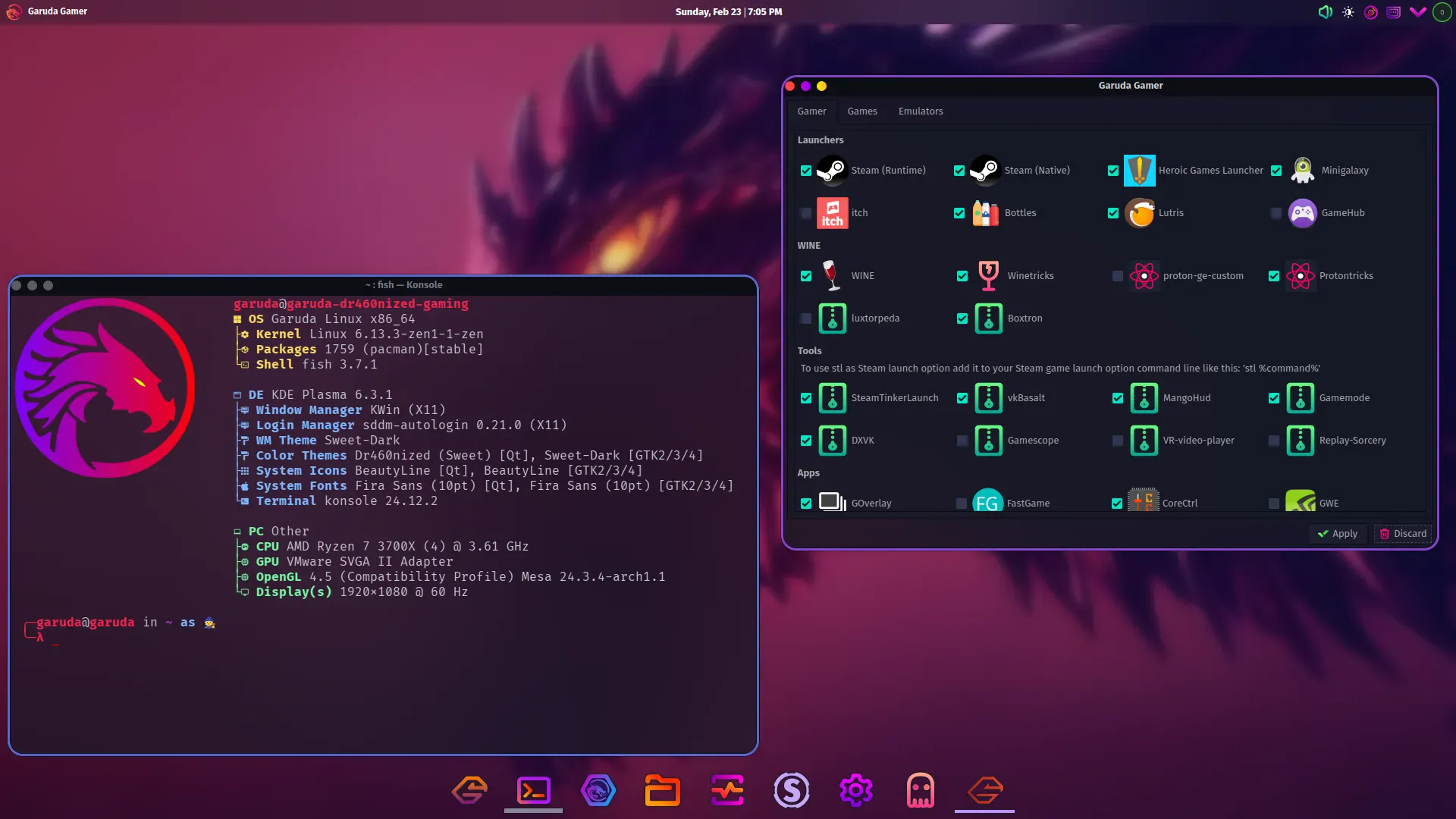 Garuda Linux Dr460nized